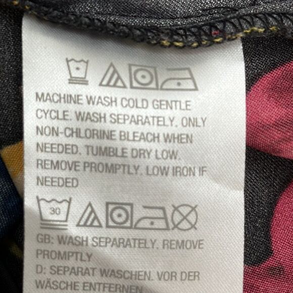 Susan Graver Bomber Jacket Large Floral Stretch Lightweight - Picture 13 of 16